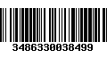 Código de Barras 3486330038499