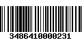 Código de Barras 3486410000231