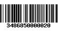 Código de Barras 3486850000020