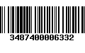 Código de Barras 3487400006332