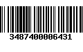 Código de Barras 3487400006431