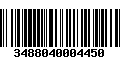 Código de Barras 3488040004450