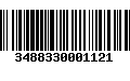 Código de Barras 3488330001121