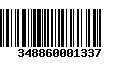 Código de Barras 348860001337