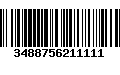 Código de Barras 3488756211111