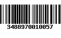 Código de Barras 3488970010057