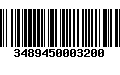 Código de Barras 3489450003200