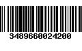 Código de Barras 3489660024200