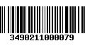 Código de Barras 3490211000079