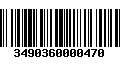 Código de Barras 3490360000470