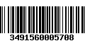 Código de Barras 3491560005708