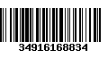 Código de Barras 34916168834