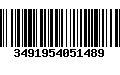 Código de Barras 3491954051489