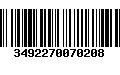 Código de Barras 3492270070208