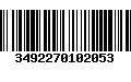 Código de Barras 3492270102053