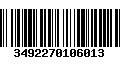 Código de Barras 3492270106013