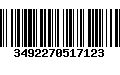 Código de Barras 3492270517123