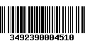 Código de Barras 3492390004510