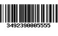 Código de Barras 3492390005555