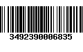 Código de Barras 3492390006835