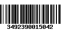 Código de Barras 3492390015042