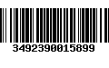 Código de Barras 3492390015899