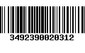 Código de Barras 3492390020312