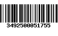 Código de Barras 3492500051755