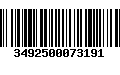 Código de Barras 3492500073191