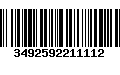 Código de Barras 3492592211112