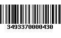 Código de Barras 3493370000430