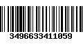 Código de Barras 3496633411059