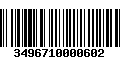 Código de Barras 3496710000602