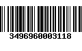 Código de Barras 3496960003118