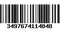 Código de Barras 3497674114848
