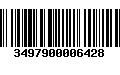 Código de Barras 3497900006428