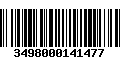 Código de Barras 3498000141477