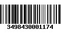 Código de Barras 3498430001174