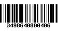 Código de Barras 3498640800406