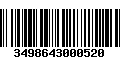 Código de Barras 3498643000520