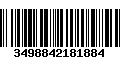 Código de Barras 3498842181884