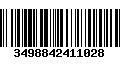 Código de Barras 3498842411028