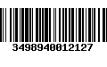 Código de Barras 3498940012127