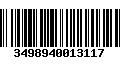 Código de Barras 3498940013117