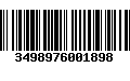 Código de Barras 3498976001898