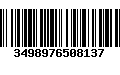 Código de Barras 3498976508137