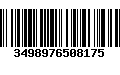 Código de Barras 3498976508175