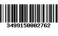 Código de Barras 3499150002762