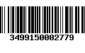 Código de Barras 3499150002779