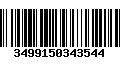 Código de Barras 3499150343544